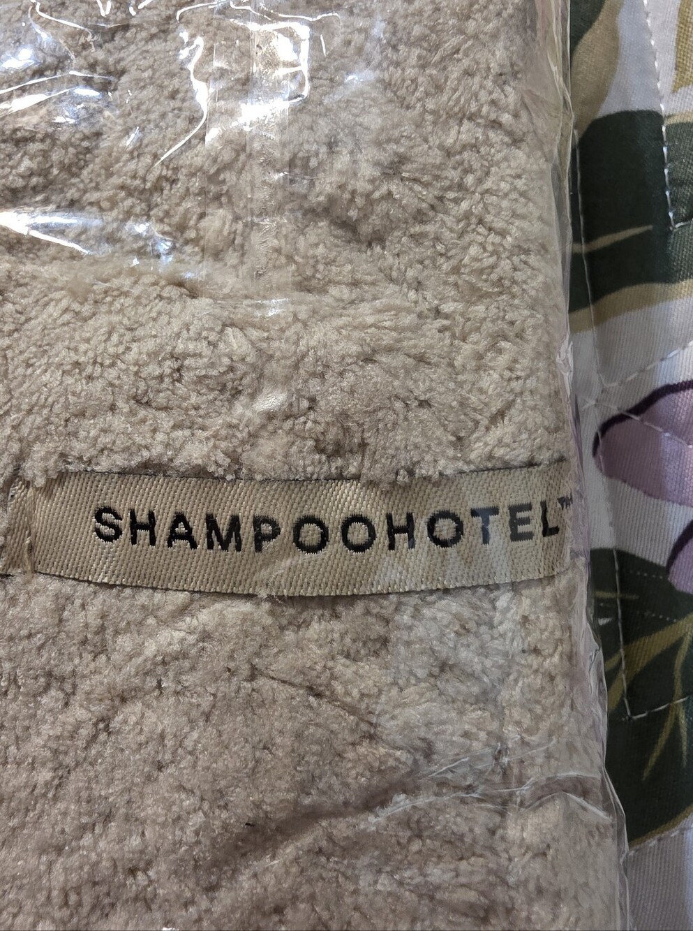 NIB Shampoohotel Hair Towel, Beige In Color